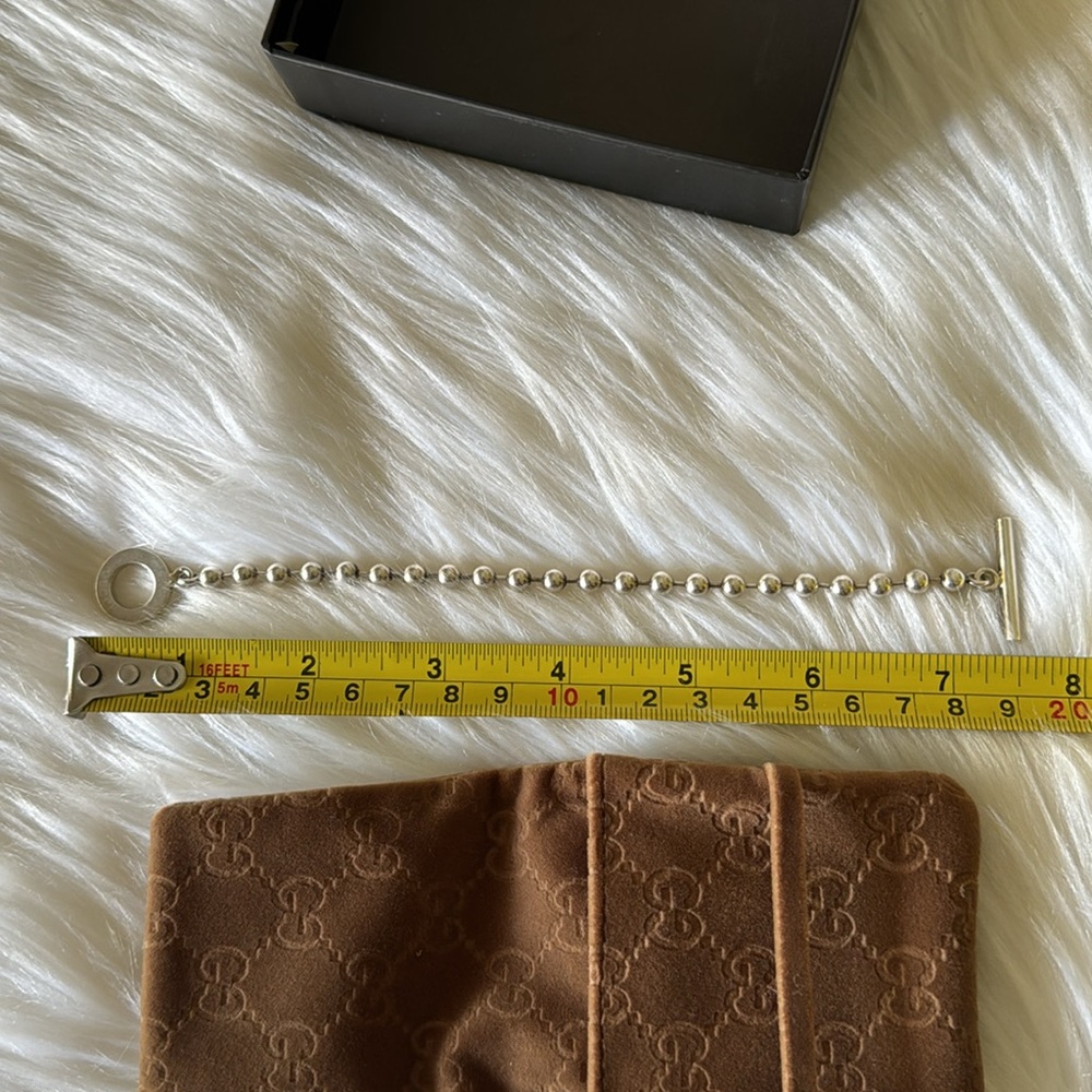 GUCCI Bracelet Bal Chain Sterling Silver 925 - Picture 11 of 12